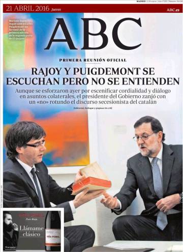 Rajoy, Puigdemont i ‘El Quixot’