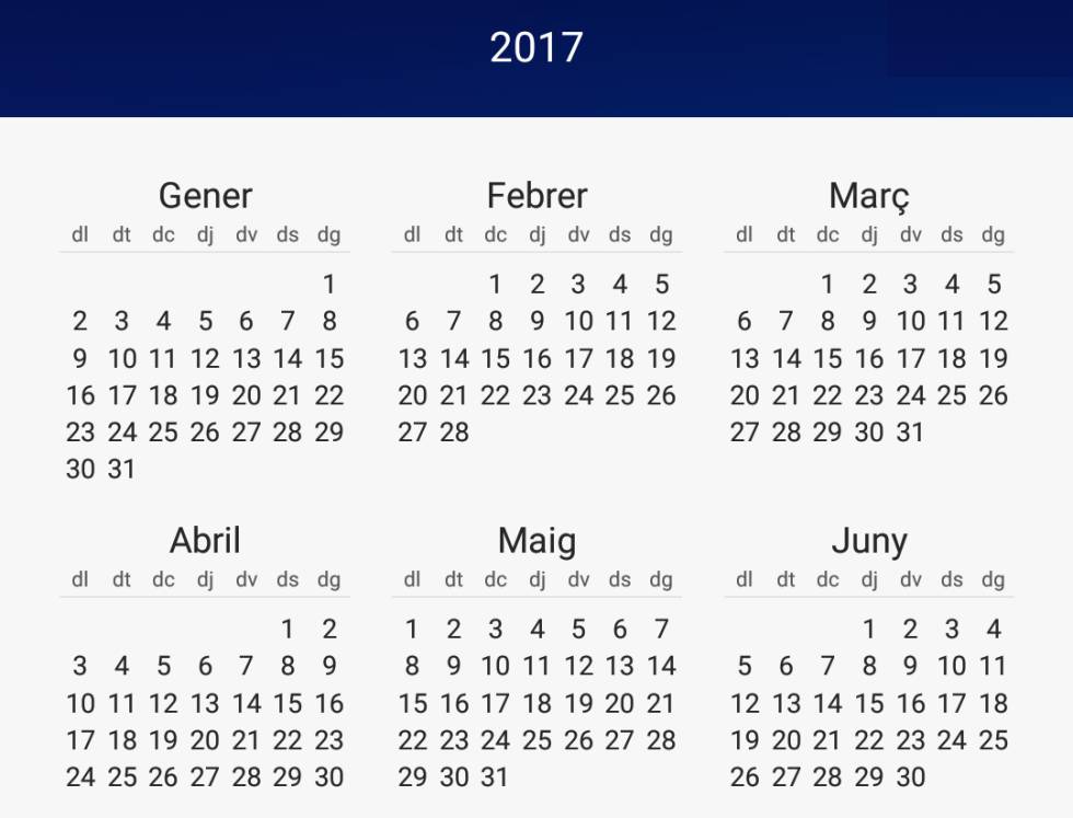 Dies Festius Consulteu Les Jornades Festives Del 2017 Actualidad