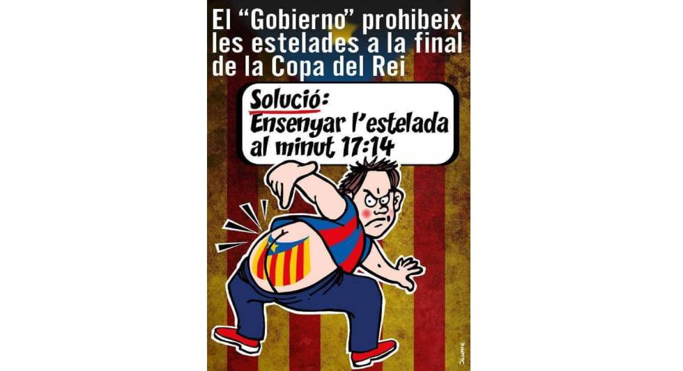 L’striptease de l’estelada al Calderón