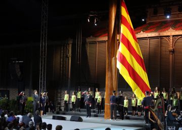 Los refugiados protagonizan el acto institucional de la Diada Los refugiados protagonizan el acto institucional de la Diada