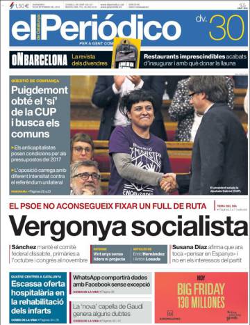 Puigdemont i el cisma al PSOE