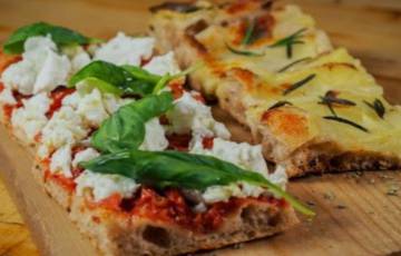 Pizza al tall.