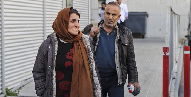 Two of the refugees leave hospital.