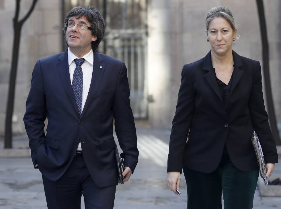 Carles Puigdemont i Neus Munté.