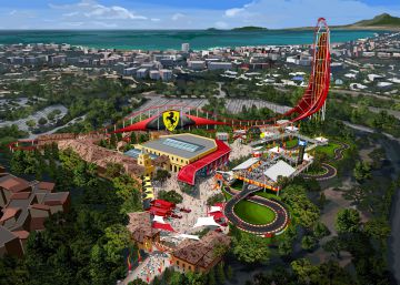 Rescaten dos operaris atrapats durant tres hores a 112 metres d’alçada a Ferrari Land