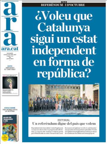 Referèndum, l’endemà de l’anunci