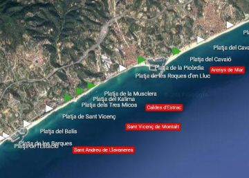 El mapa de l’estat de les platges a Catalunya 2017