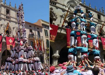 Els Minyons de Terrassa carreguen el 3de10 més matiner de la història castellera Els Minyons de Terrassa carreguen el 3de10 més matiner de la història castellera