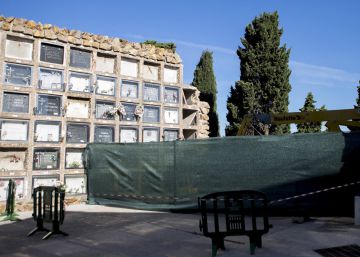 S’ensorra un bloc amb 140 nínxols del cementiri Montjuïc