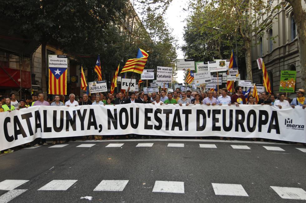La manifestació de la Diada de 2012.
