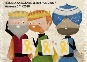 L’ANC i Òmnium criden a omplir de llaços grocs les cavalcades de Reis de Manresa i Vic