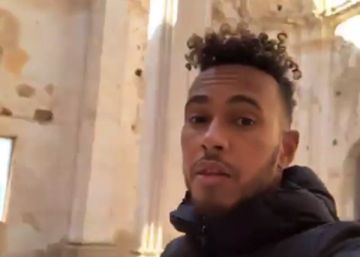 El ‘videoselfie’ de Lewis Hamilton a Corbera d’Ebre