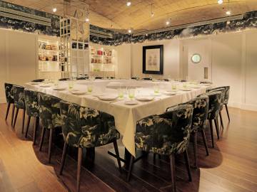 Una sala privada de L'Olivé.