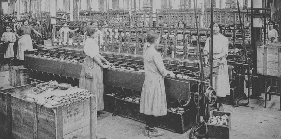 Fàbrica tèxtil a Girona.