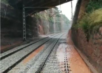 Les pluges van inundar les vies entre Terrassa i Manresa