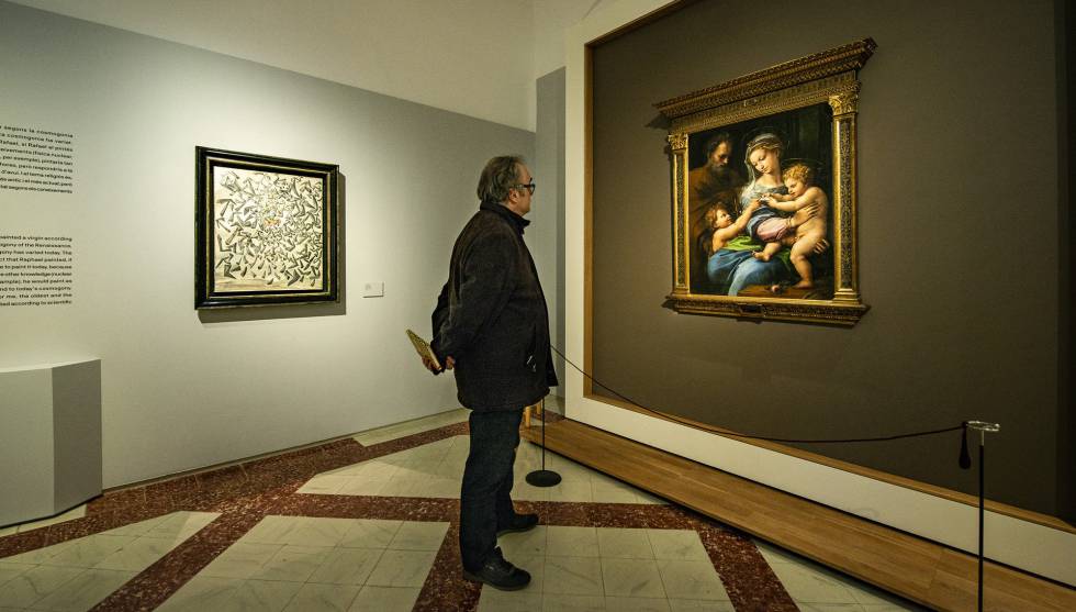 'L’ascensió de Santa Cecília', de Dalí, i 'La Verge de la rosa', de Rafael a la mostra de la Fundació Gala-Salvador Dalí de Figueres.