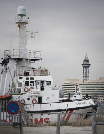 L''Open Arms', al port de Barcelona.