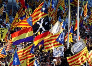 Manifestació independentista a madrid, el 16 de març.