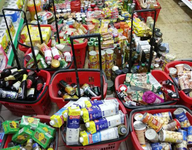 Productes decomissats per la Guàrdia Urbana.