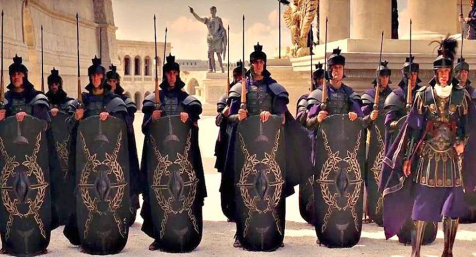 La guàrdia pretoriana romana que apareix al film 'Gladiator'.