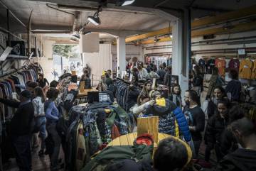 Una adoberia convertida en botiga de moda.