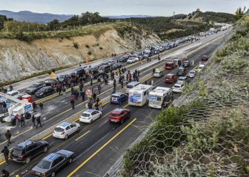 La Jonquera, bloquejada