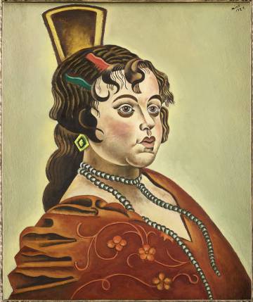 'Retrat d’una ballarina espanyola', de Miró (1921).