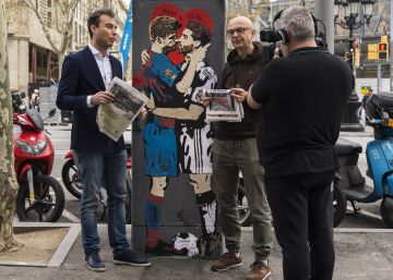 Gerard Piqué i Sergio Ramos es fan un petó abans del clàssic més polèmic
