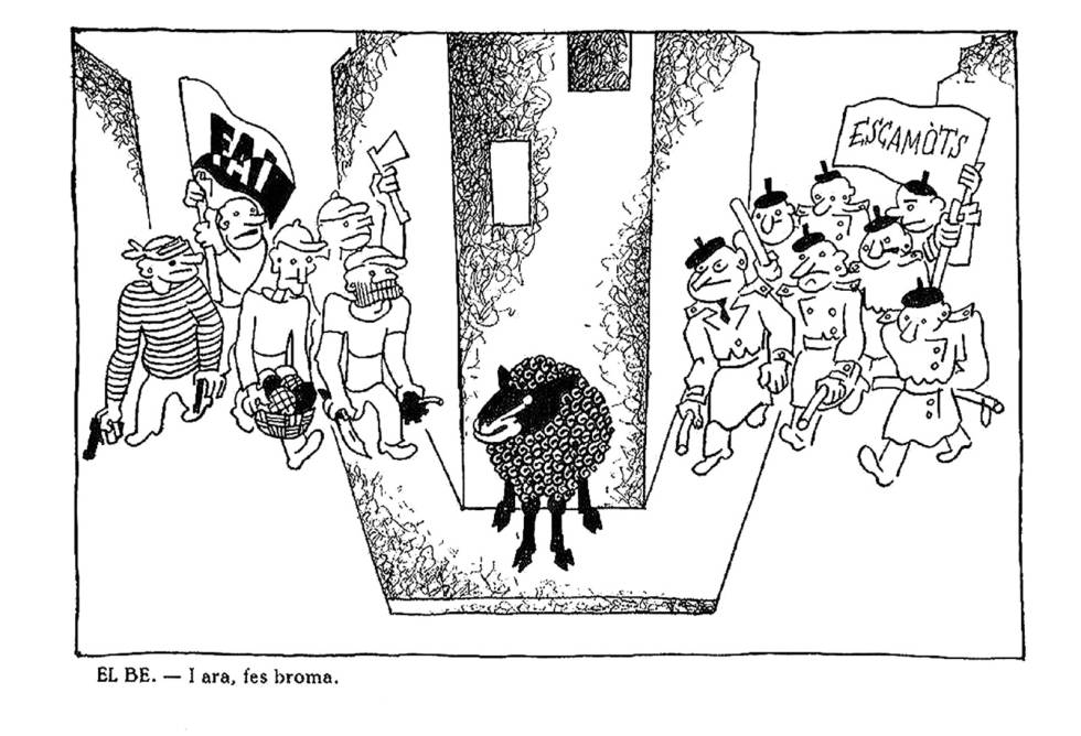 Vinyeta de Tísner publicada a 'El be negre' el 1933.