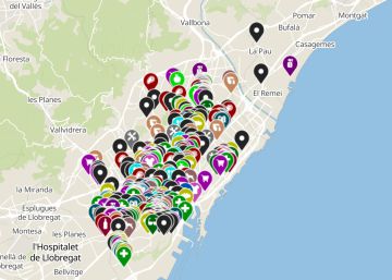 El mapa de les botigues obertes a Barcelona durant l’estat d’alarma
