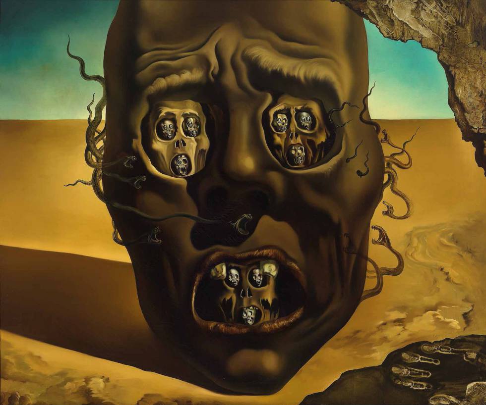 'El rostre de la guerra', de Salvador Dalí, 1940.