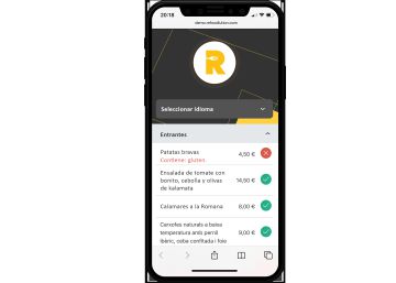 La carta dels restaurants, convertida en un codi QR per evitar contagis