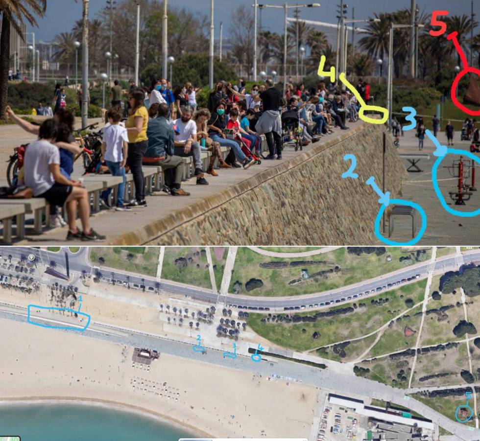El que amaguen les fotos de riuades de persones durant el desconfinament