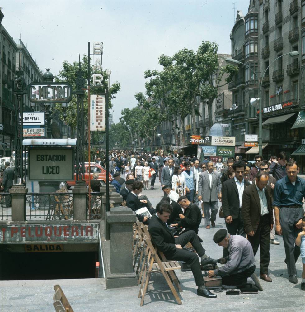 La Rambla el 1960.