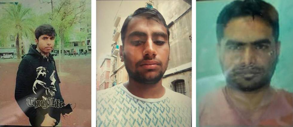 Els tres morts en l'incendi de la Barceloneta: Abu Safyan, Mazar Saleem i Sarfraj Ahmad.