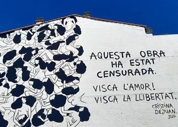 Veïns d’un poble de Lleida prohibeixen pintar un mural amb dones nues fent-se petons