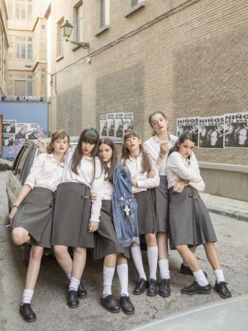 Les protagonistes de 'Las Niñas', de Pilar Palomero, que transcorre en una escola de Saragossa el 1992.