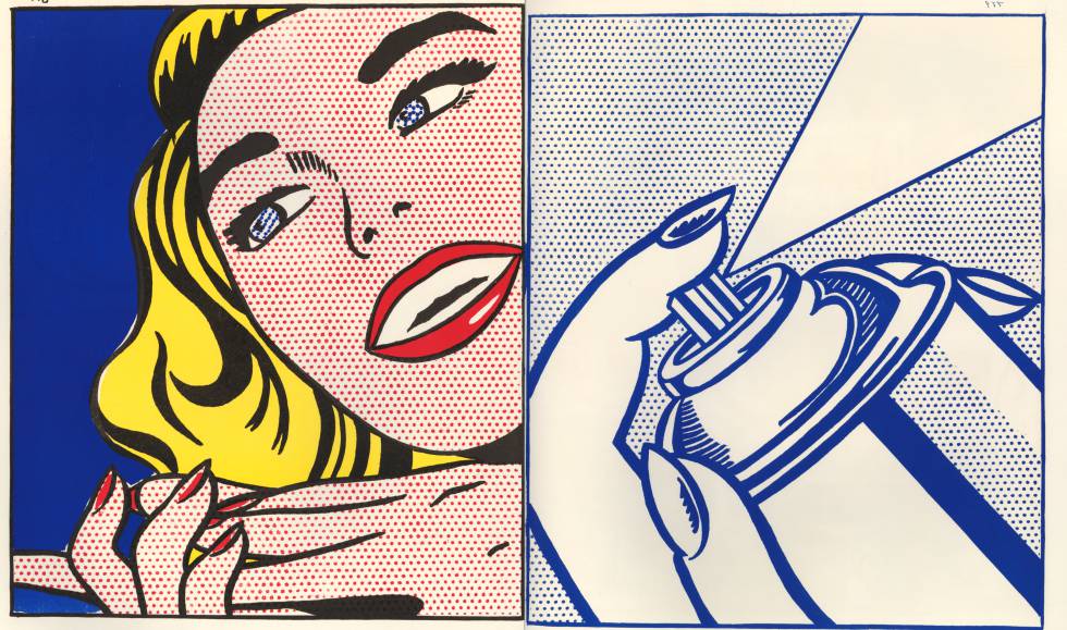 'GirlSpray Can from Walasse Ting', de Roy Lichtenstein, 1963, de l'exposició sobre el pop americà al CaixaFòrum.