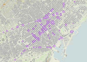 El mapa dels punts negres de la mobilitat ciclista a Barcelona