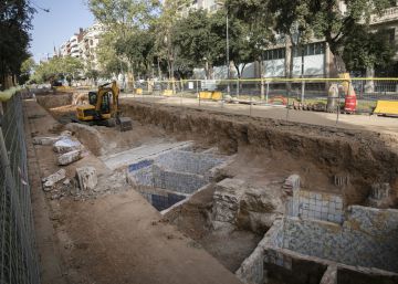 Les obres del col·lector de la Diagonal treuen a la llum estructures agrícoles de la Barcelona del segle XIX