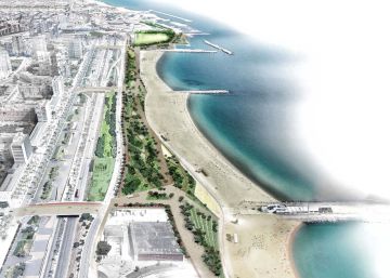 L’últim tram d’asfalt al litoral de Barcelona serà un parc i un passeig
