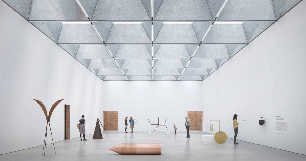Una enorme galeria, element principal del projecte guanyador per ampliar el Macba