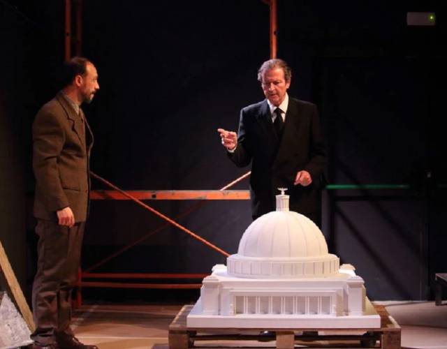 Xavier Ripoll i Pep Munné, a l'obra 'Speer', d'Esther Vilar.