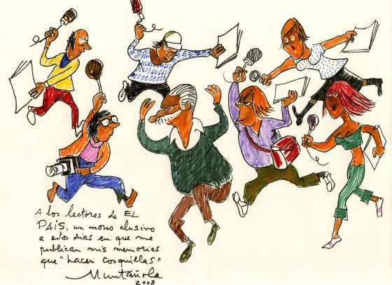 Ilustración de Joaquim Muntañola dedicado a los lectores de EL PAÍS.