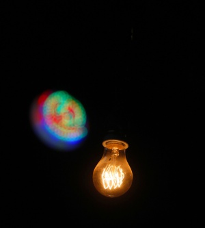 Detalle de la iluminación de la obra que se representa en Matadero.