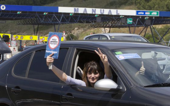 Conductores contra los peajes