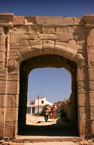 La puerta de la Trancada, en Tabarca.