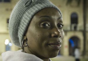 Ogechi, la mujer nigeriana que fue desahuciada hace tres semanas.