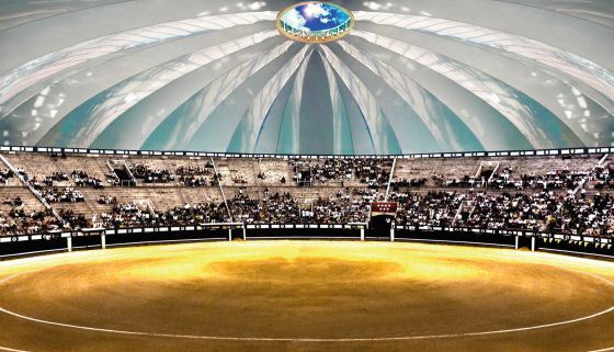 Proyección de cómo quedaría la cubierta de Las Ventas.