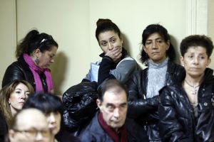Reunión de vecinos de las fincas afectadas celebrada el mes pasado